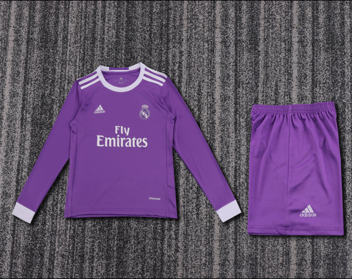 Real Madrid Retro Long-Sleeve Jersey + Pants 16/17