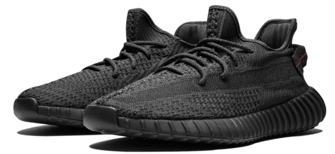 נעלי Yeezy Boost 350 V2 Static Black (מחזירי אור)