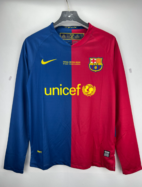 08/09 חולצה ארוכה ברצלונה רטרו