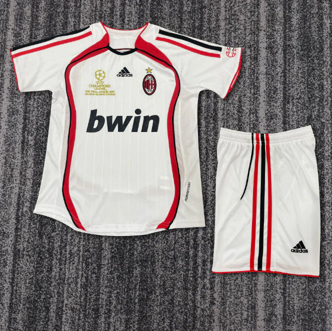 חולצה + מכנסיים מילאן רטרו 06/07 (MALDINI #3) פאטצ ליגת האלופות עד 4 ימי עסקים